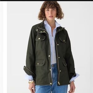 J. Crew Downtown Field Jacket - dark moss (green), size medium
